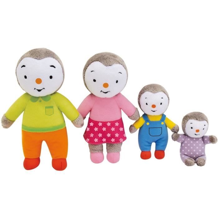 Family box 4 plush - T'choupi - Jemini - +/- 19 cm