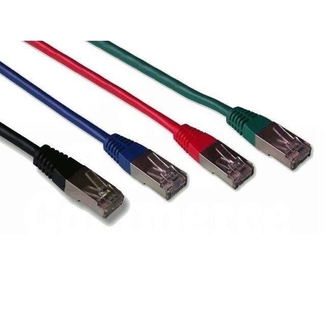 Cable Pack of 4 cords RJ45 male / male, cat.6 ...