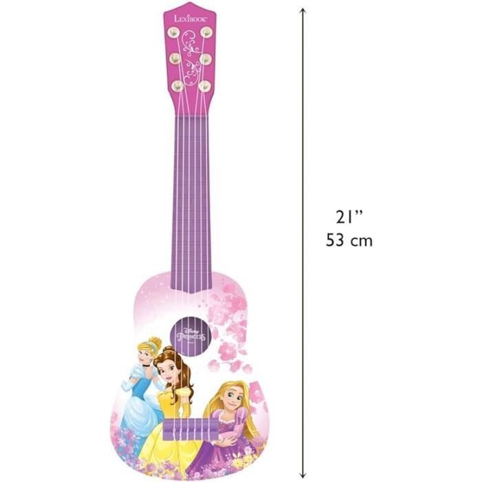 LEXIBOOK - DISNEY PRINCESSES - Children's Acoustic Guitar - Height 53 cm