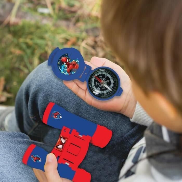 SPIDER-MAN - Adventurer's kit - Walkie-Talkie 120m range, binoculars, flashlight and compass