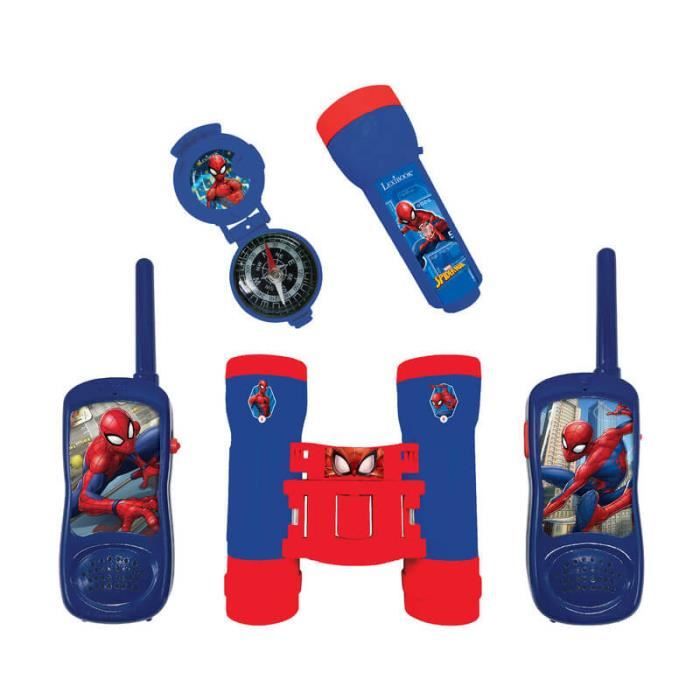 SPIDER-MAN - Adventurer's kit - Walkie-Talkie 120m range, binoculars, flashlight and compass