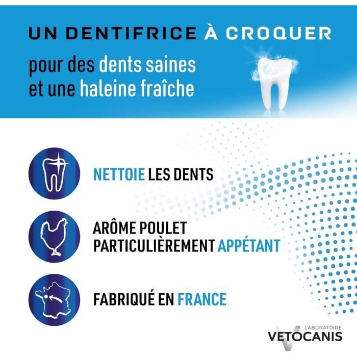 VETOCANIS PLAK FIGHTER TOOTHPASTE WITH CROQ 30COMP