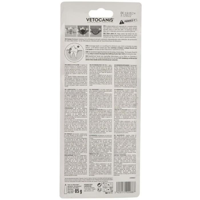 VETOCANIS DENTAL HYGIENE KIT DOG PLAK FIGHTER
