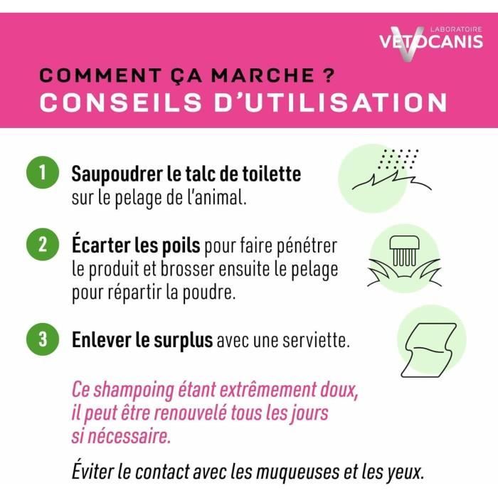 Dry shampoo - VETOCANIS - 150gr for Cats