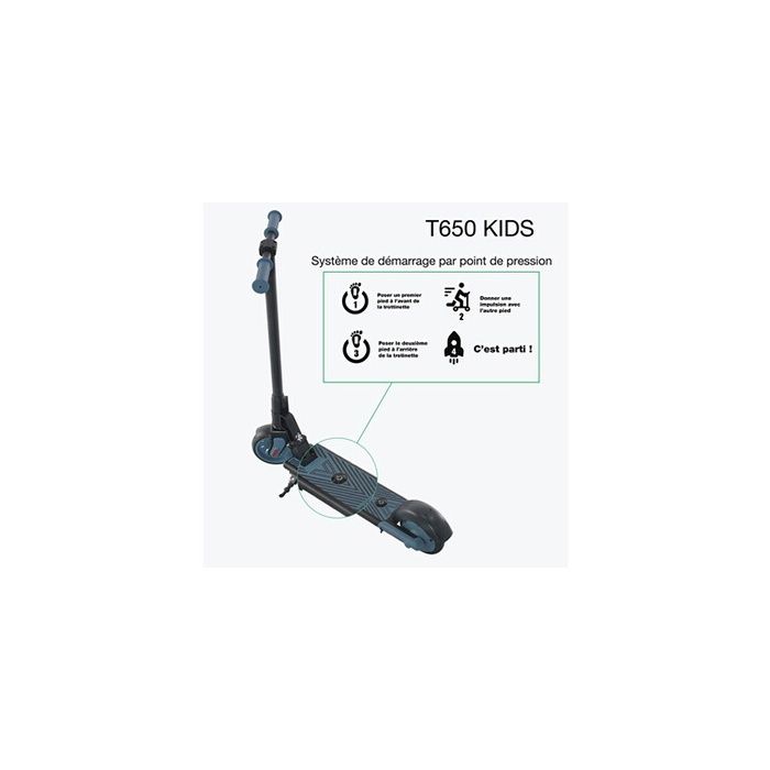 Wispeed electric scooter WISPEED T650 BLUE children's electric scooter