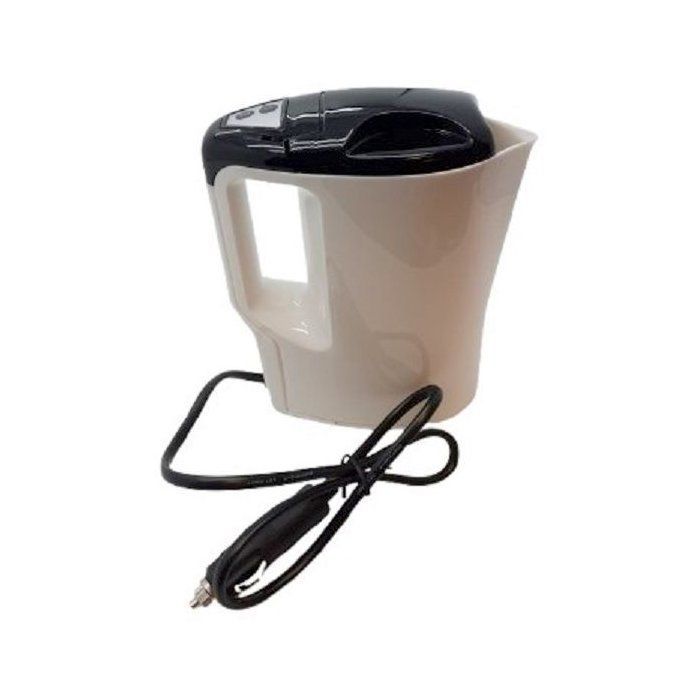 Electric Kettle 24V 1 Liter 250W White and Blue