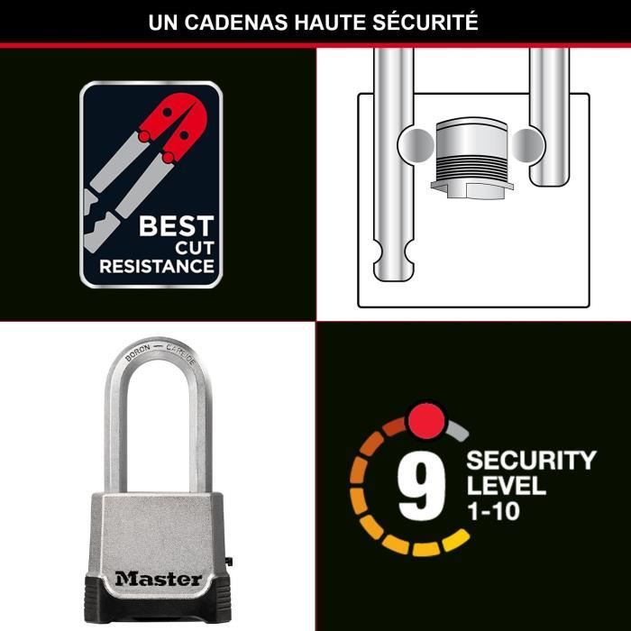 Combination padlock - 56mm - zinc