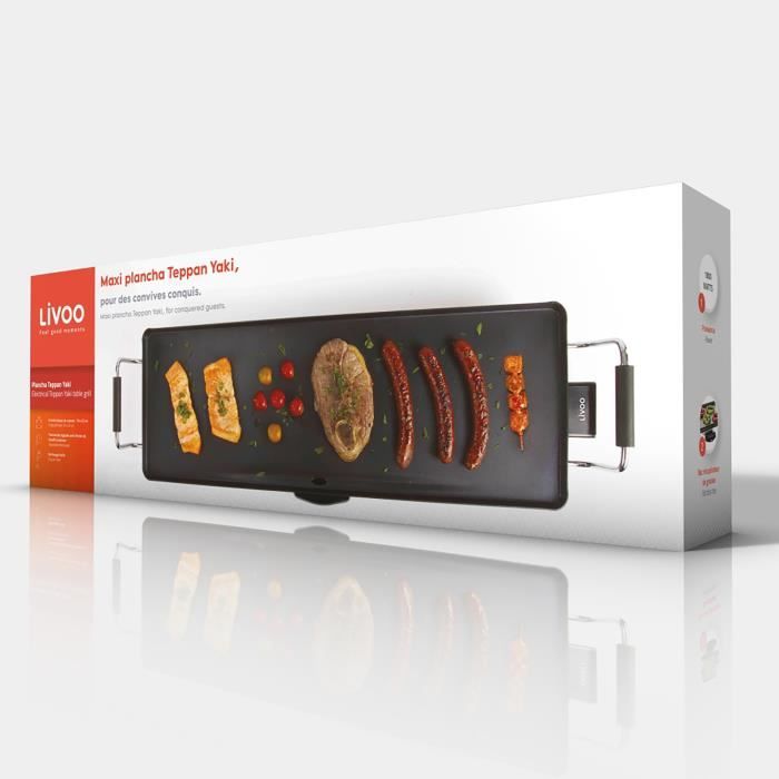 Livoo Dom182 - Plancha Teppan Yaki, grill 70 cm