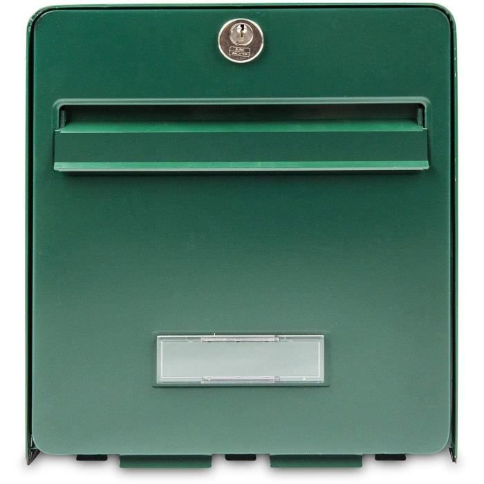 BURG WACHTER Galvanized Steel Favor Letterbox - 1 Door - Green