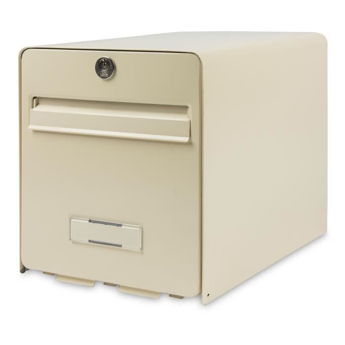 BURG WACHTER Favor box in galvanized steel - 2 doors - Light beige
