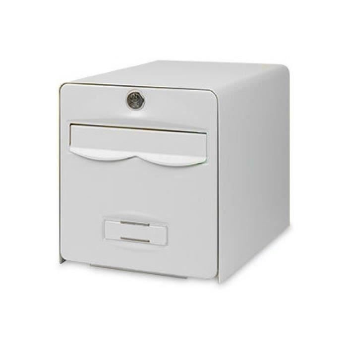Burg Wachter Balthazar Galvanized Steel Balthazar Box - 2 doors - White