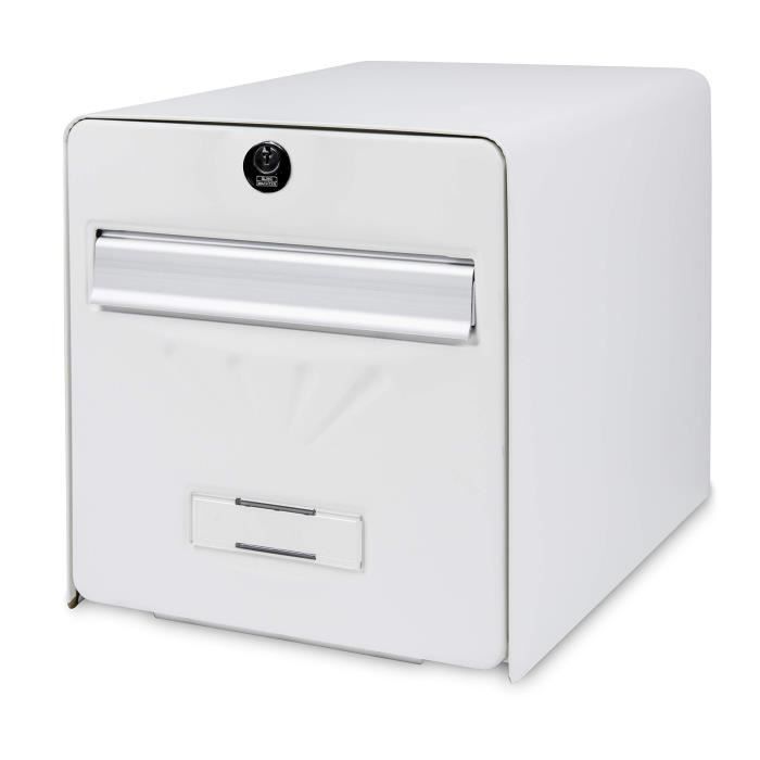BURG WACHTER BALNEAUR GALVANIZED STEEL - Glass rear door - White