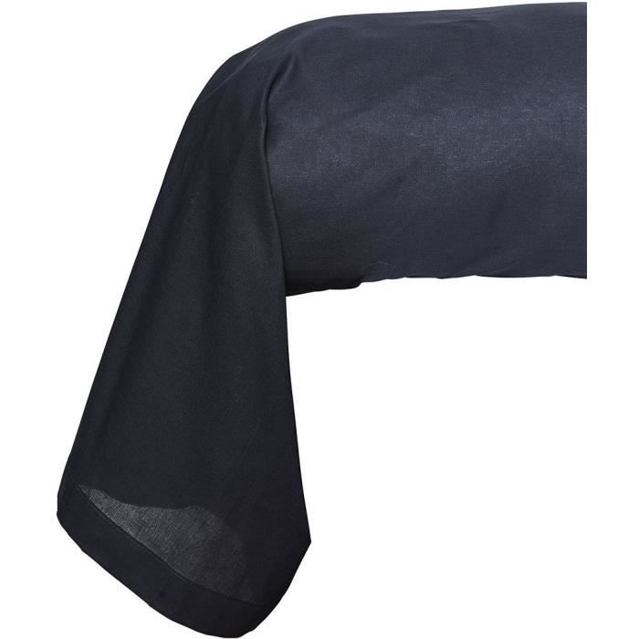 Bolster case - TODAY - Essential - 45 x 185 cm - 100% cotton - Navy blue
