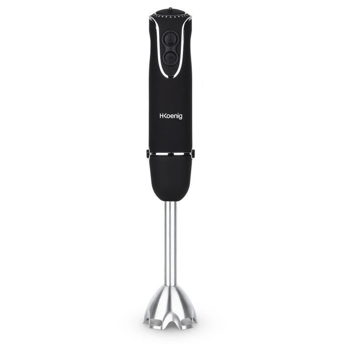 3 in 1 hand blender - H.Koenig - MIX75 - 850 W - 5 speeds + Turbo - Stainless steel blades - Accessories included