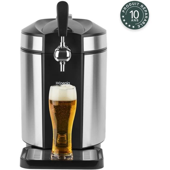 H.koenig/ BW1880 - Beer -beer - capacity of 5L - Adjustable temperature of 2 ° C A 12 ° C - LED control panel - Conservation Ju