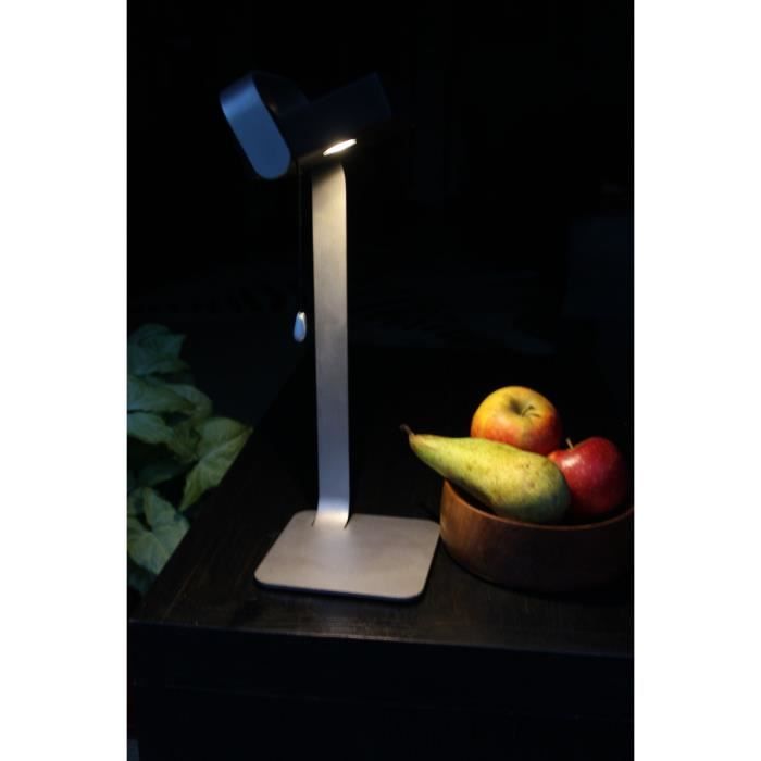 Designer solar table lamp - Easy - Grey