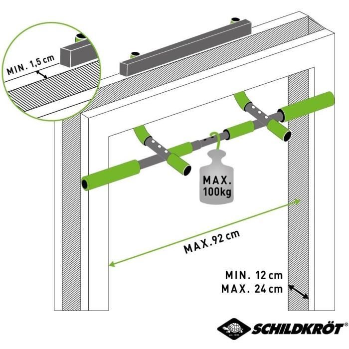 Schildkrot Fitness TÜRRECK-Multifunktional pull-up bar, max.100 kg,