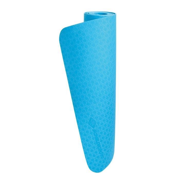 Yoga mat - Schildkröt - 183 cm - Blue - Thickness 4 mm - Non-slip