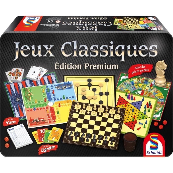 Premium Edition Classic Games Box - Board Game - SCHMIDT SPIELE - Metal Box