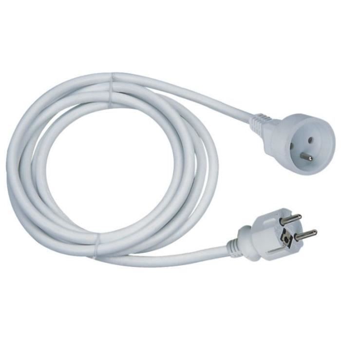 Extension cord - GAO - 16A - 10m cable - White - Robust - Flexible