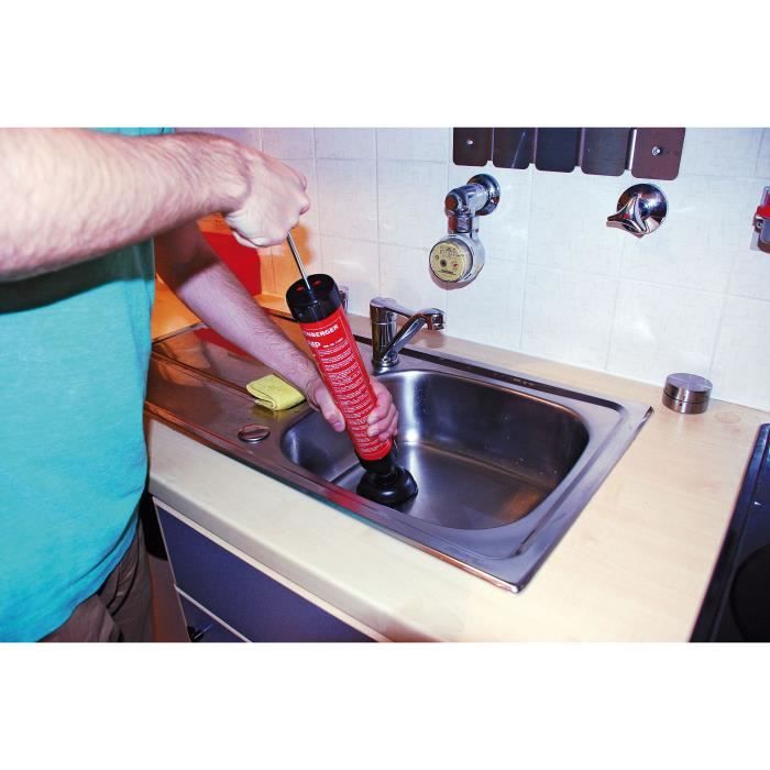 Drain cleaner - ROTHENBERGER - ROPOMPE I - Drain cleaner with suction and pressure pump - Red