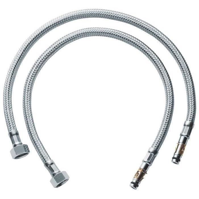 Flexible grohe chromed power supply 45484000