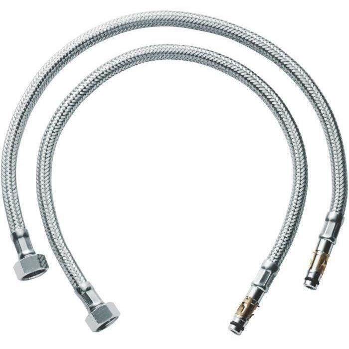 Flexible grohe chromed power supply 45484000