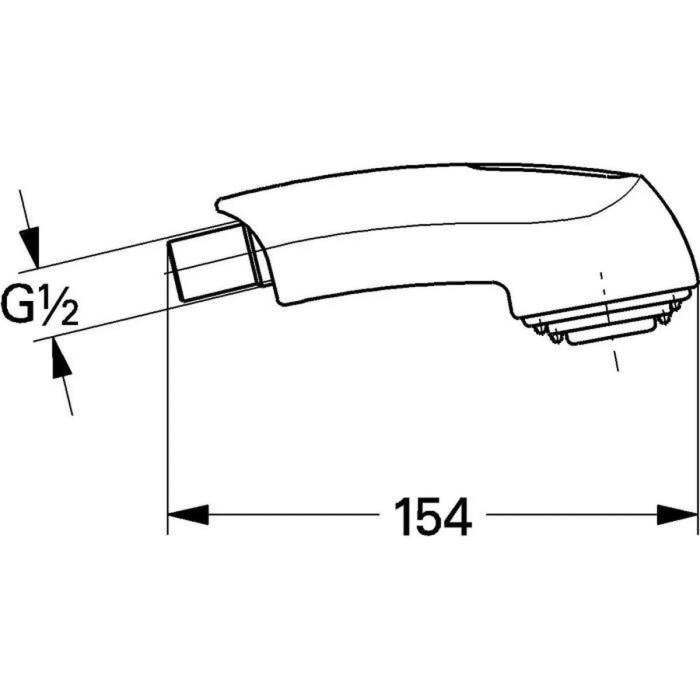 Pull-out shower GROHE - Europlus - Chrome