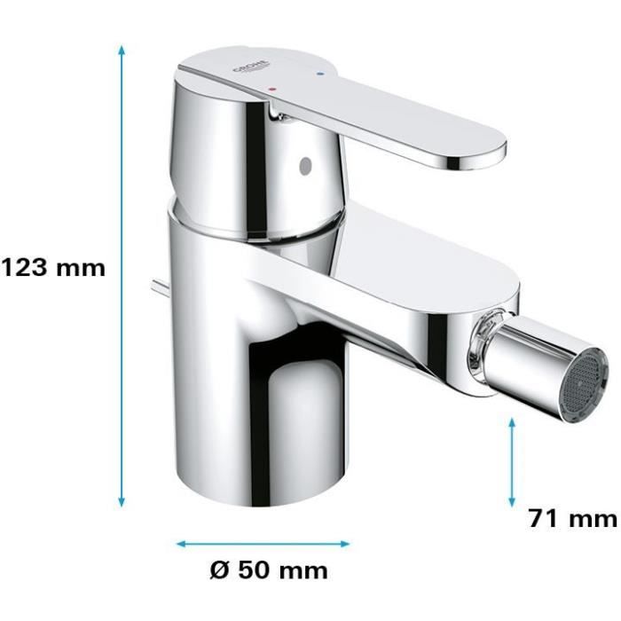 Grohe Mixer Monocomande Bidet Size S Get Chromé 32885000
