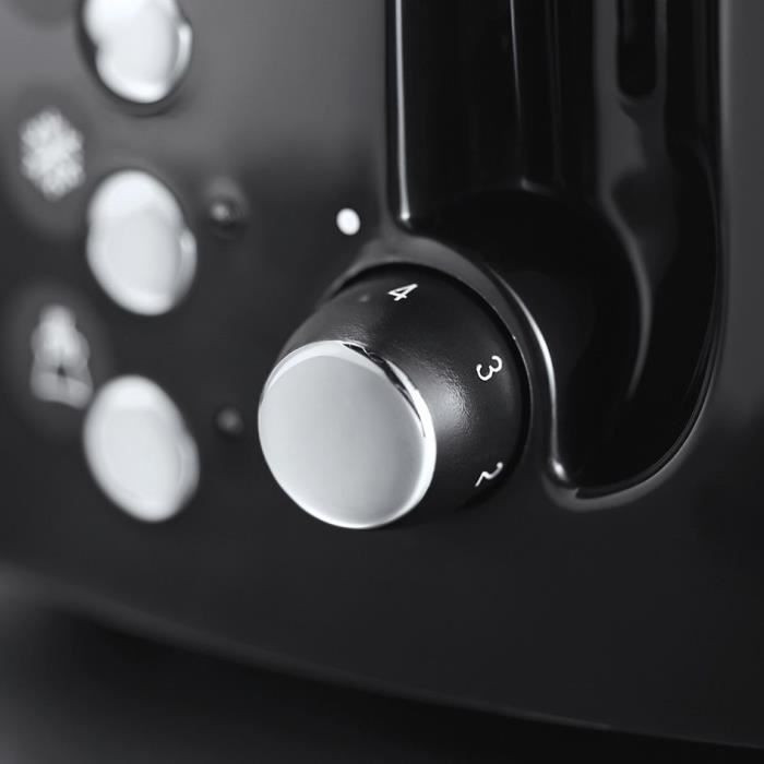 Russell Hobbs 22601-56 Toaster Grille-Pain Texture Large slots-Black
