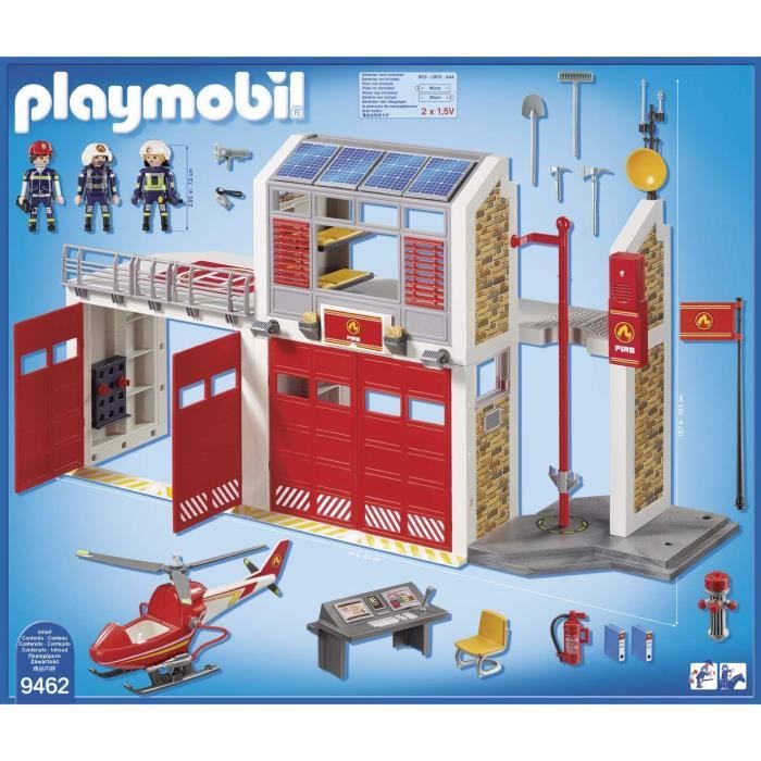 PLAYMOBIL 9462 - City Action - Fire Station with Helicopter - New in 2019