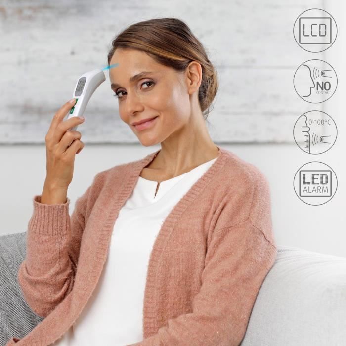 Thermometer - MEDISANA - TM 760 - Contactless - Precise measurement LED display - Audible signal - Memories - Certified medical device