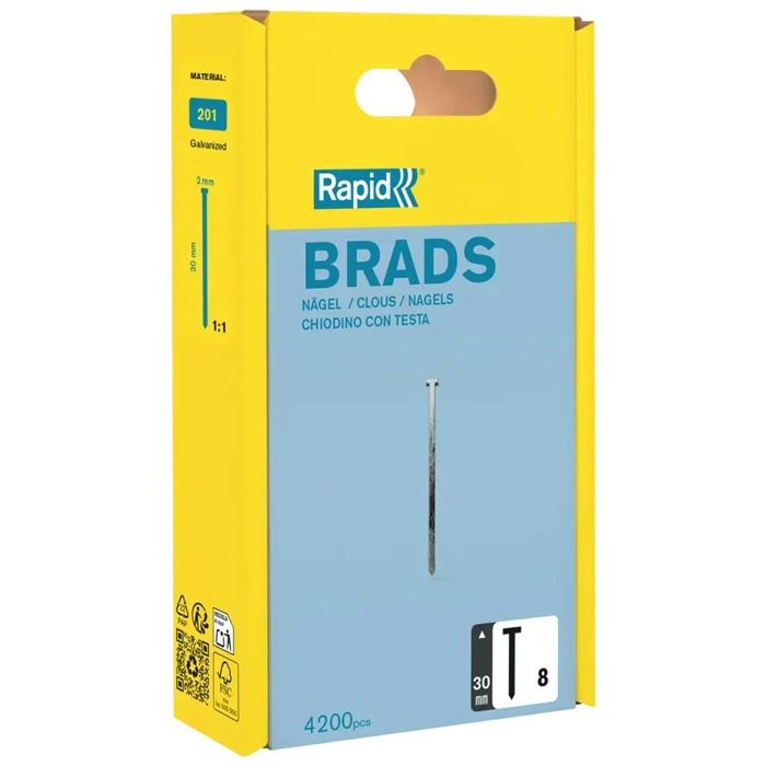 RAPID 4200 tips n ° 8 Rapid Agraf 30mm