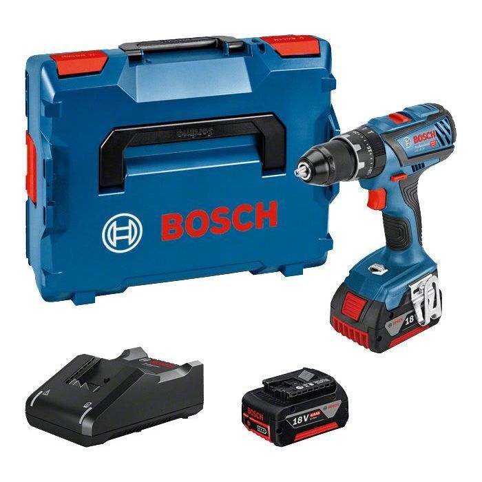 Wireless screwdriver Bosch Professional GSB 18V-28 (2 4.0Ah batteries, Gal 18v40 charger, L-Case box)
