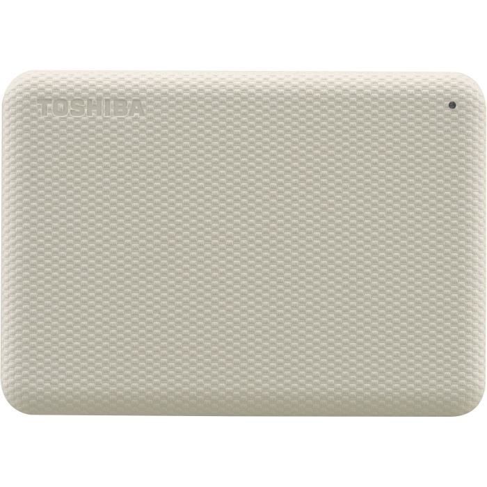 External hard drive - TOSHIBA - CANVIO ADVANCE - 2 TB - White - Security and backup software included