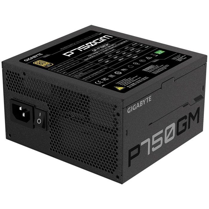 GigaByte ATX 750W 80 + Gold power supply - P750GM