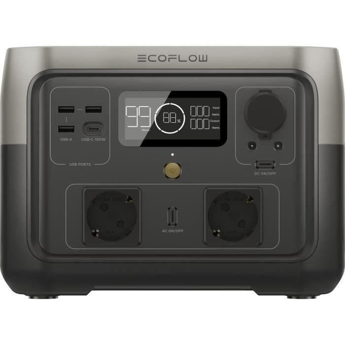 Portable electric generator River 2 Max, 512 Wh, 2 CA output - 500 W in total (overvoltage 1000 W)