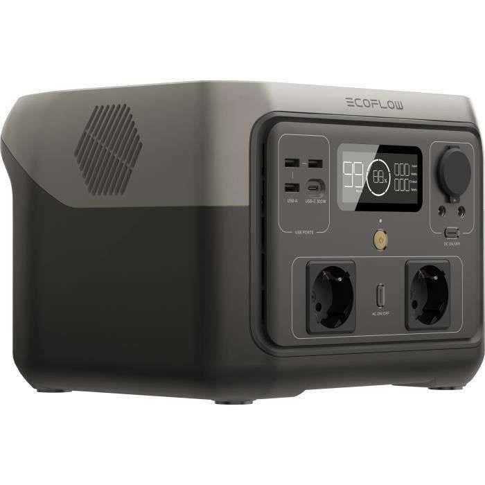 Portable electric generator River 2 Max, 512 Wh, 2 CA output - 500 W in total (overvoltage 1000 W)