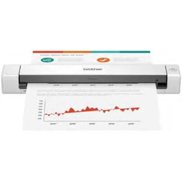 BROTHER DS-640 Mobile Scanner - A4 - USB power supply -15 ppm - Color - Black / White - Scan to USB