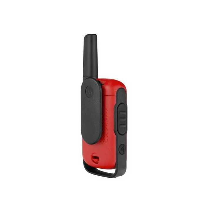 Motorola Red T42 Walkie Talkies - 4 km Range - 16 Channels - LCD Display