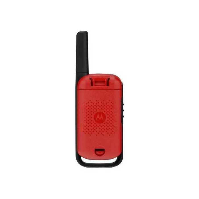 Motorola Red T42 Walkie Talkies - 4 km Range - 16 Channels - LCD Display