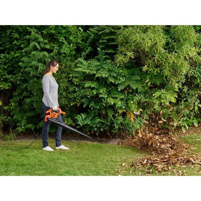 2600W BLACK+DECKER BEBL260-QS Corded Blower Vacuum Cleaner - Capacity 40L Suction volume 11.8m3/min