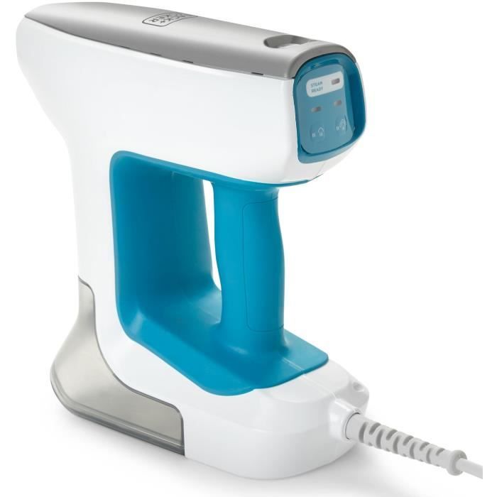 Multifunction steam mop - BLACK & DECKER - BHSM15FX08-QS - 1500 W - 8 accessories - White / Grey / Blue
