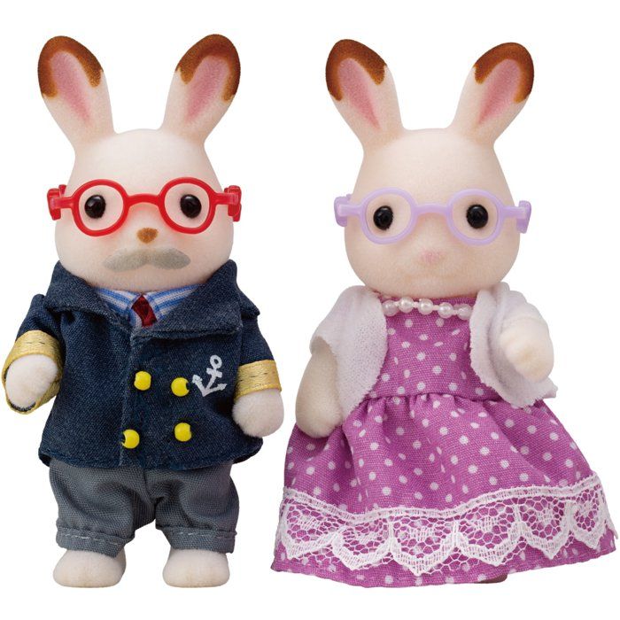 SYLVANIAN FAMILIES 5190 Grandparents Rabbit Chocolate