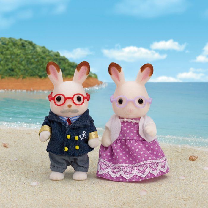 SYLVANIAN FAMILIES 5190 Grandparents Rabbit Chocolate