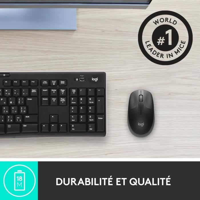 LOGITECH - M190 Wireless Mouse Black