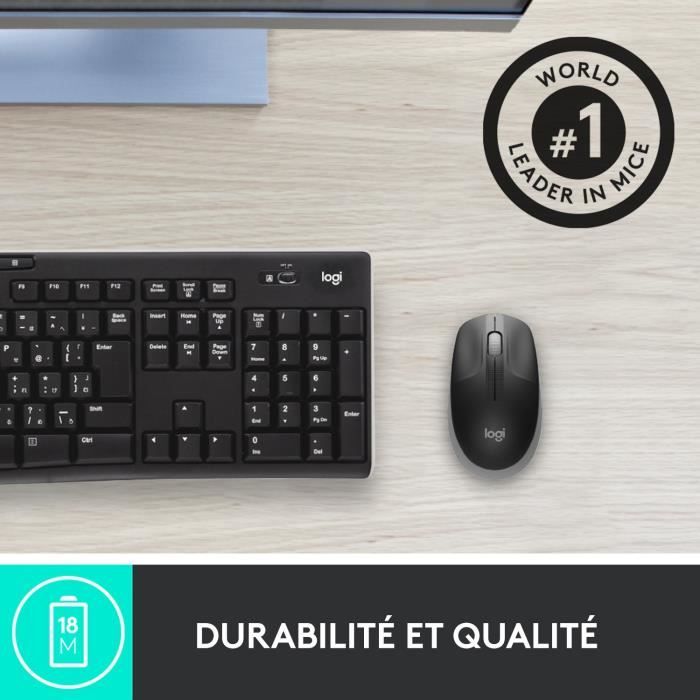 LOGITECH - M190 Mid Gray Wireless Mouse
