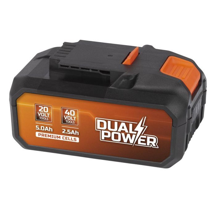 2x20v 2.5Ah battery for 40V or 5Ah tool on 20V Dual Power Powdp9037 tool - Compatible with 40 V & 20 V tools