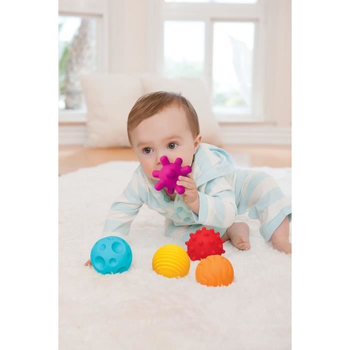 sensory balls - INFANTINO - Baby toy - Blue color - Soft plastic