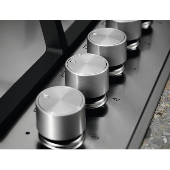 ELECTROLUX KGS7536SX - Built-in gas hob - 5 burners - L 75 x D52cm - Stainless steel - Cast iron grids